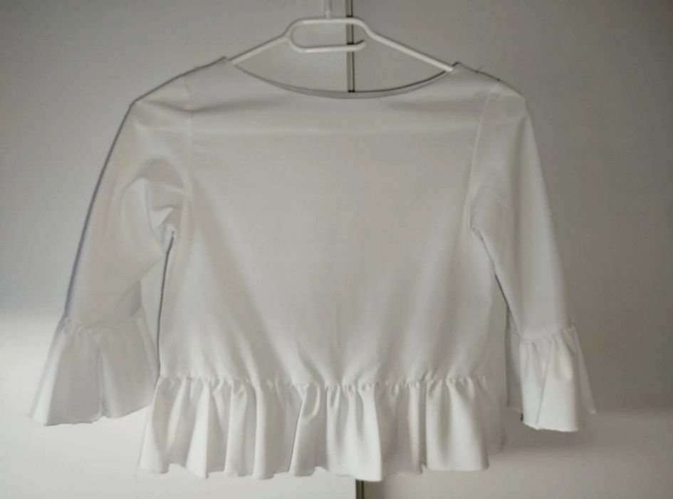 Bluzka galowa biała 140