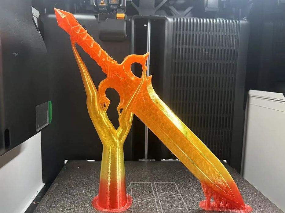 Espada "Jinjue" - Modelo Flamejante para Colecionadores!