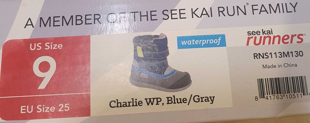 See Kai Run чоботи дитячі демісезон 25