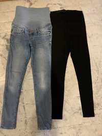 Ubrania ciążowe, jeansy, leginsy h&m