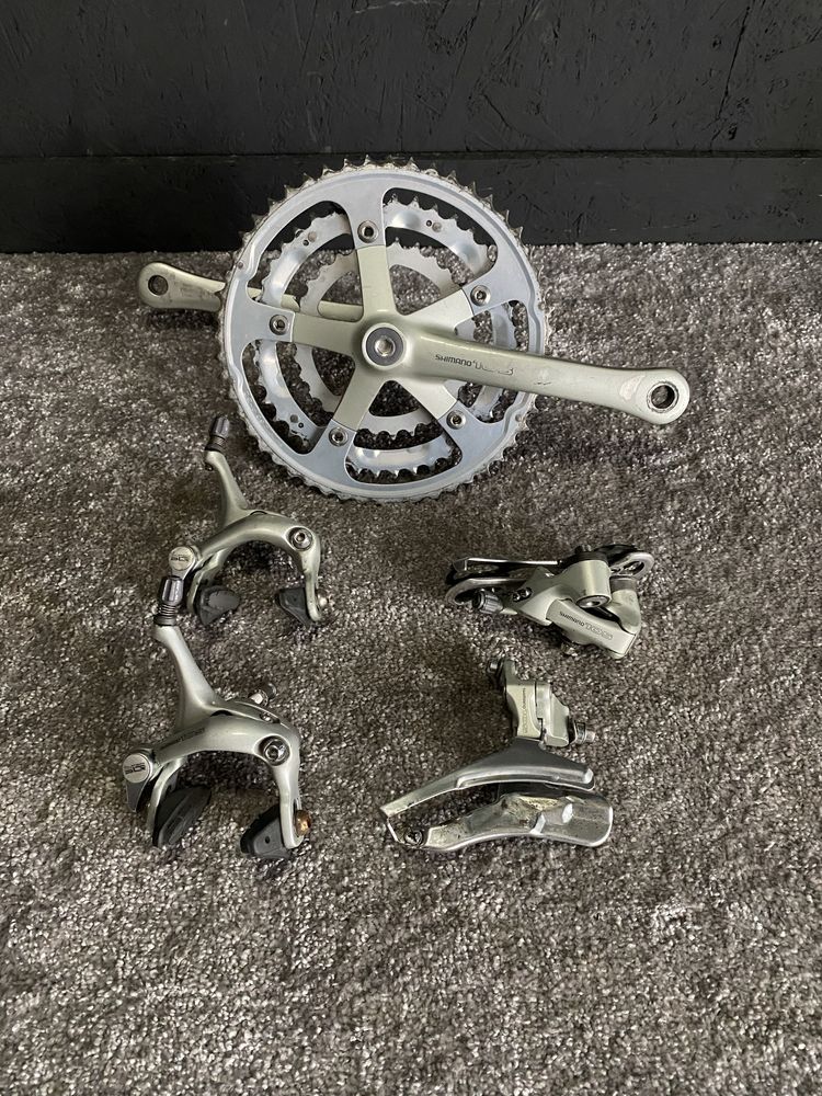 Grupa Shimano 105 M1055 korba przerzutki hamulce szosa gravel retro