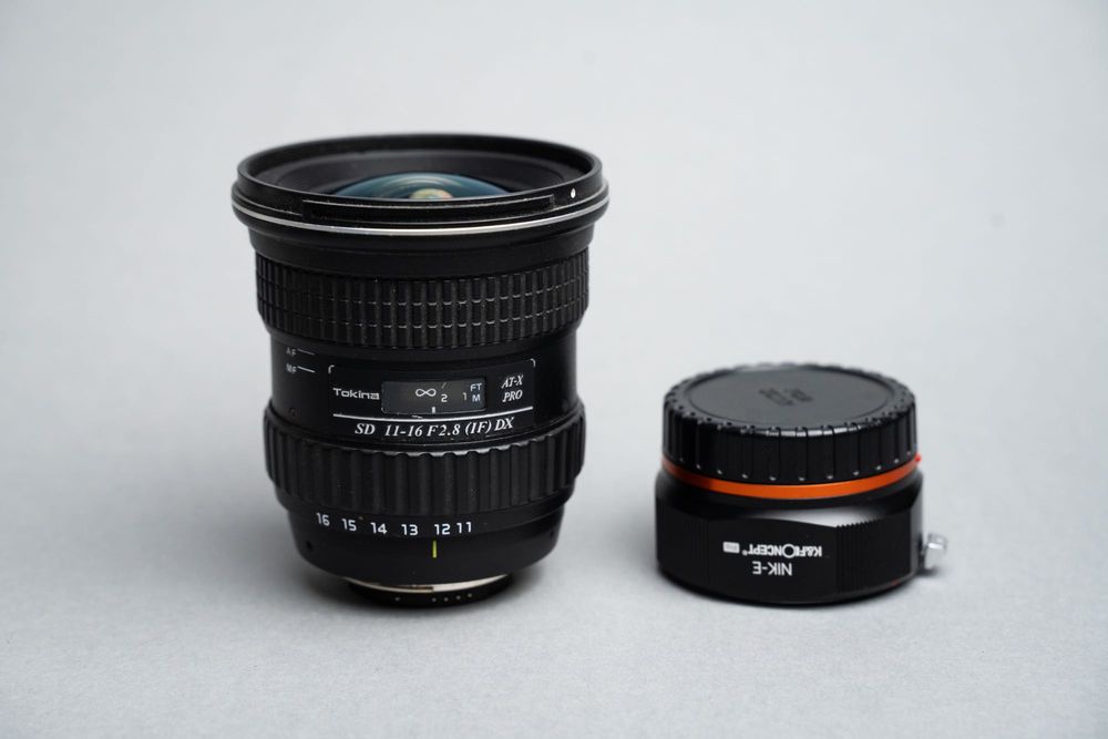Tokina 11-16 F2.8 NIKON ( przejściówka Sony ) APSC