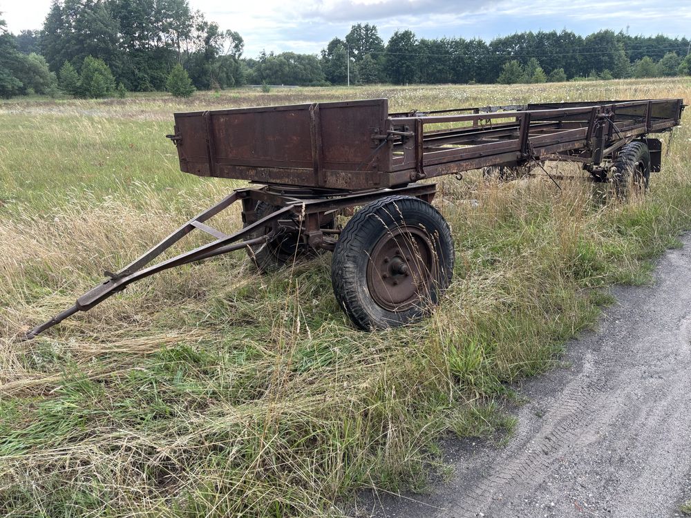 Przyczepa do bali, platforma uniwersalna długa, z hamulcem