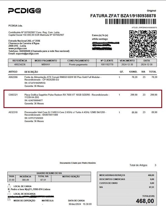 AMD Radeon RX 7600 XT 16gb