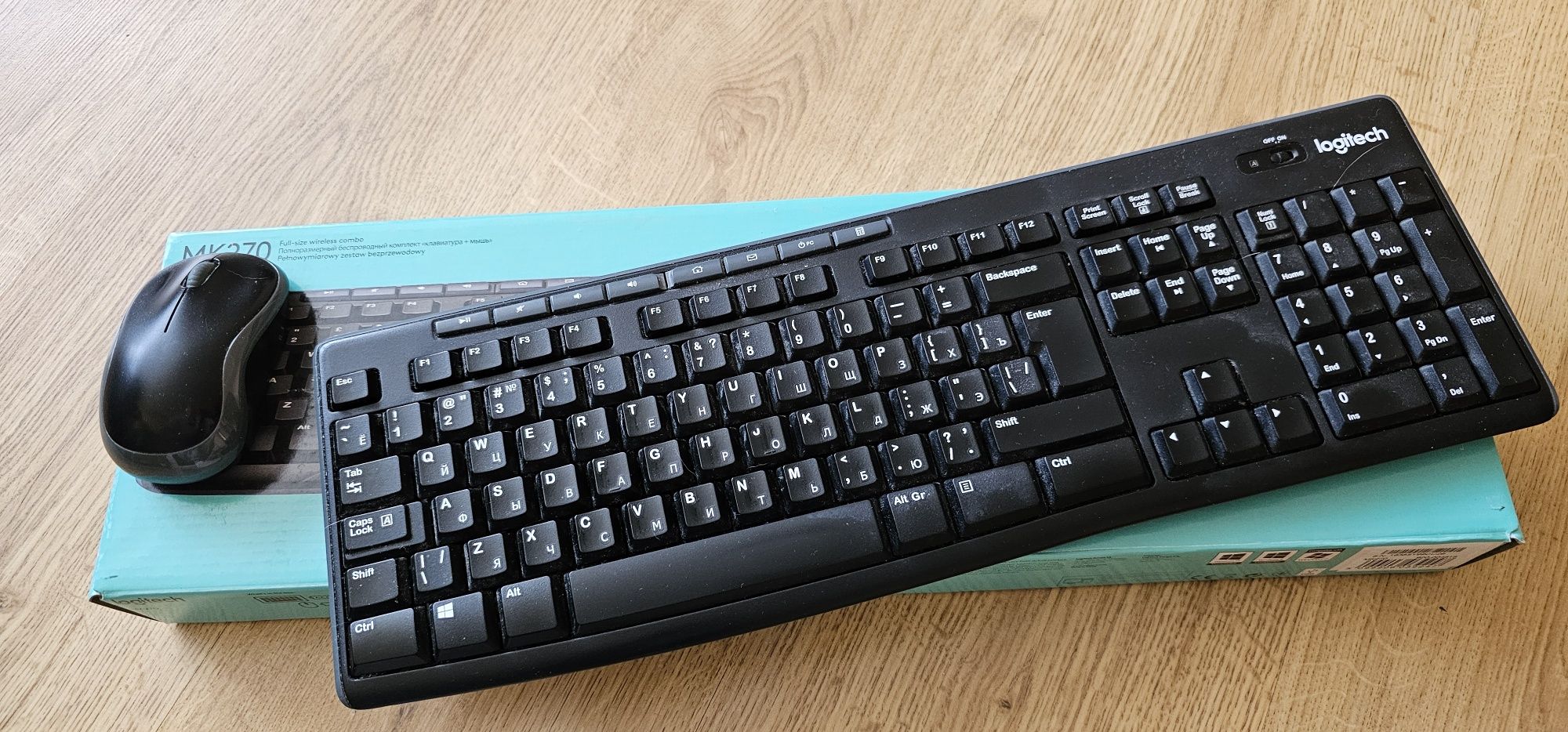 Клавиатура с мышью logitech