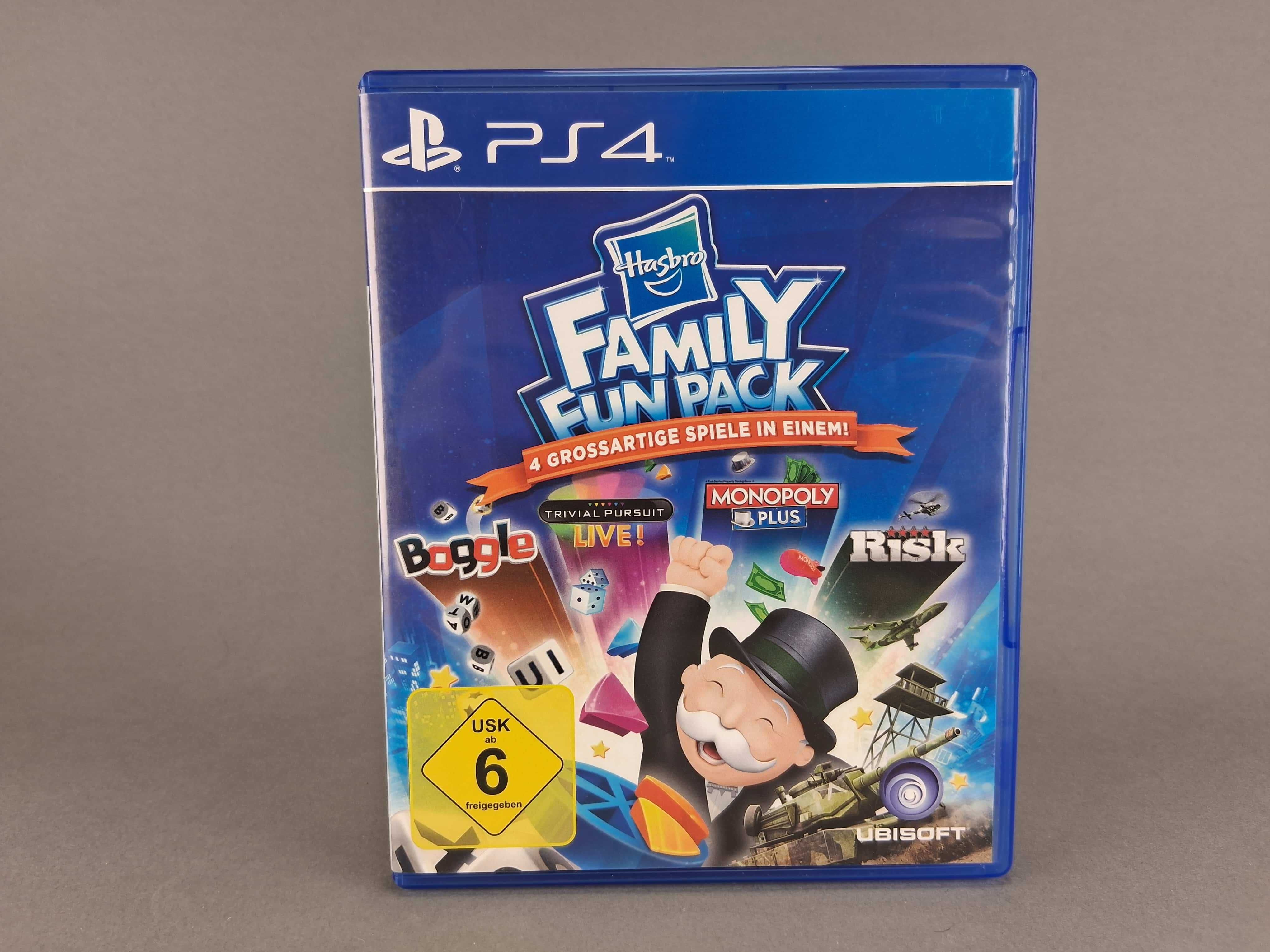 N013 Hasbro Family Fun Pack PS4 4 Gry Planszowe Klasyki Monopoly Risk