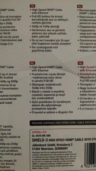 Kabel Hdmi 5m i 3m
