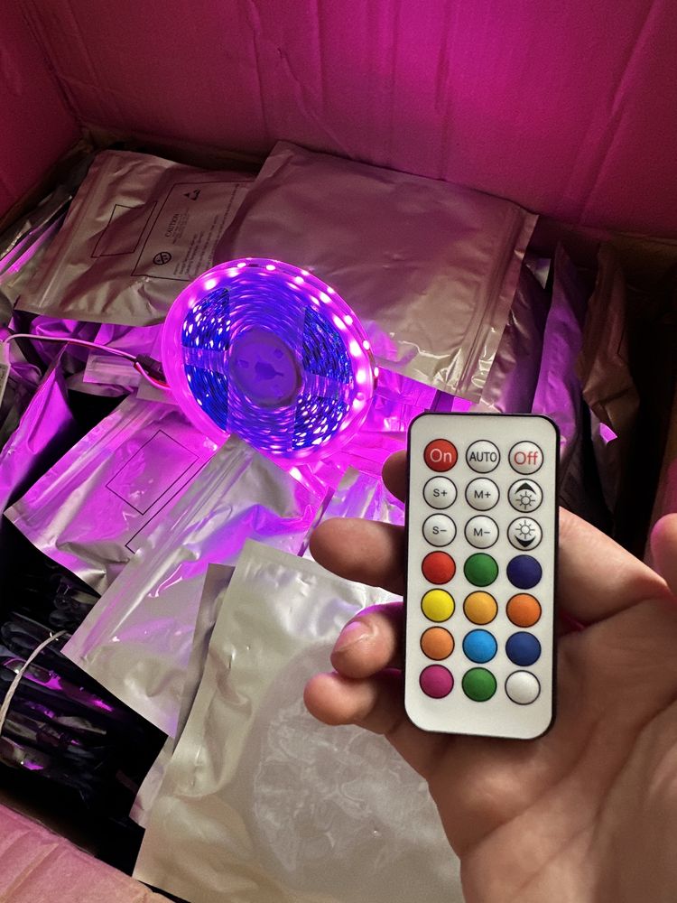 Led стрічка ws2812 RGB Світлодіодна smd5050 IP20