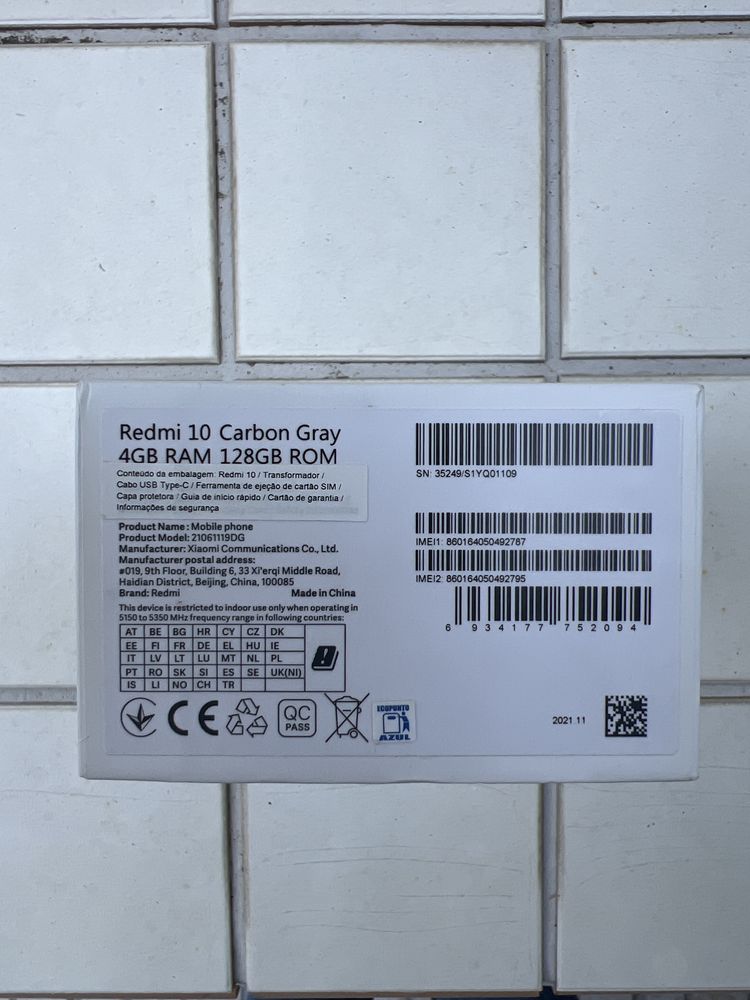 Xiaomi Redmi 10 128Gb | Caixa selada