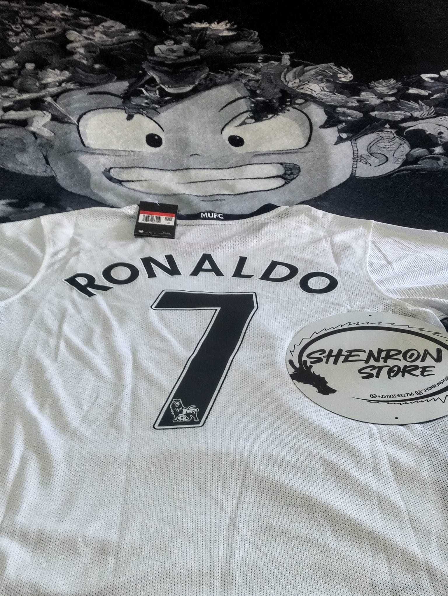 camisola man utd alternativa 08/09 Ronaldo 7 tamanho L