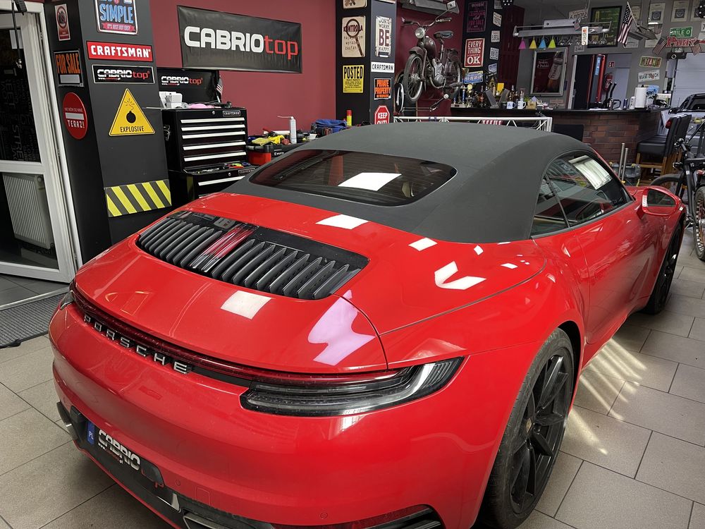 Porsche 911 turbo 991 992 Boxter Cabrio dach szyba naprawa serwis