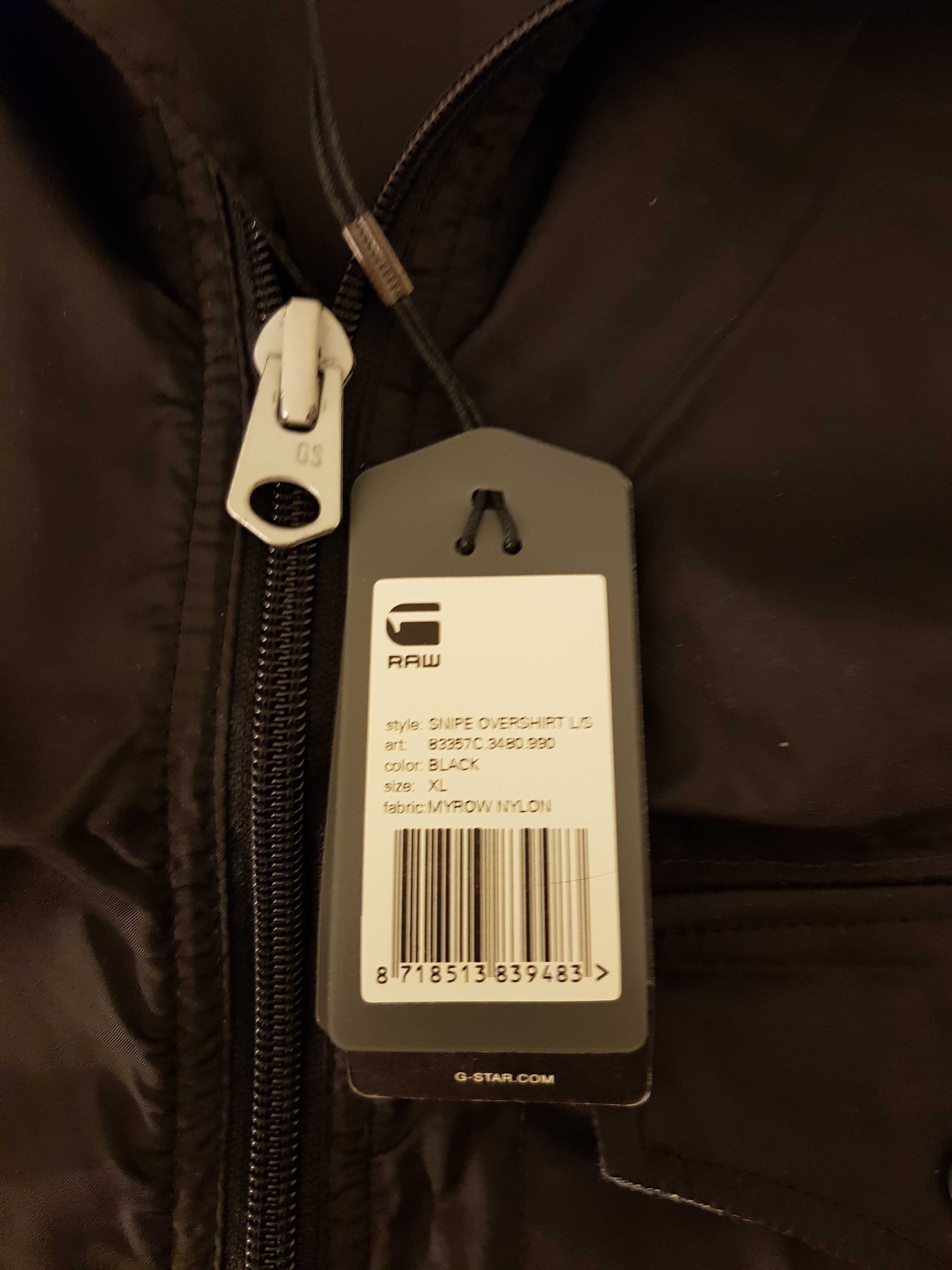 G-STAR RAW Kurtka jak M na metce XL Snipe Overshirt Czarna nowa