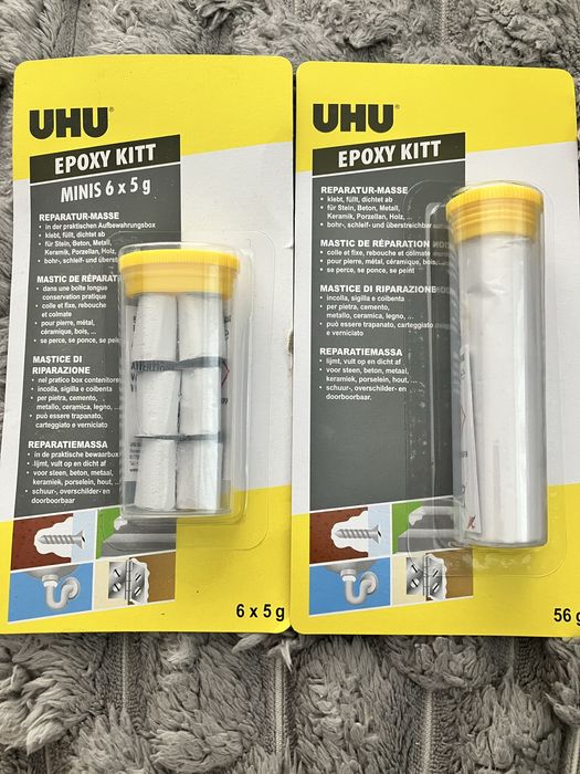 UHU Epoxy Kitt 56 g + Minis 6×5 g – masa naprawcza epoksydowa zestaw