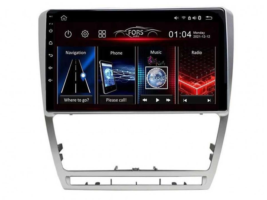 Radio samochodowe Android Skoda Octavia A5 (10.1", sliver) 2004.-2014