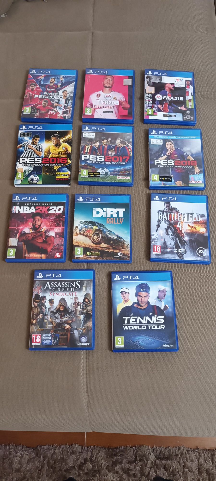 Jogos PS 4 9€ cada