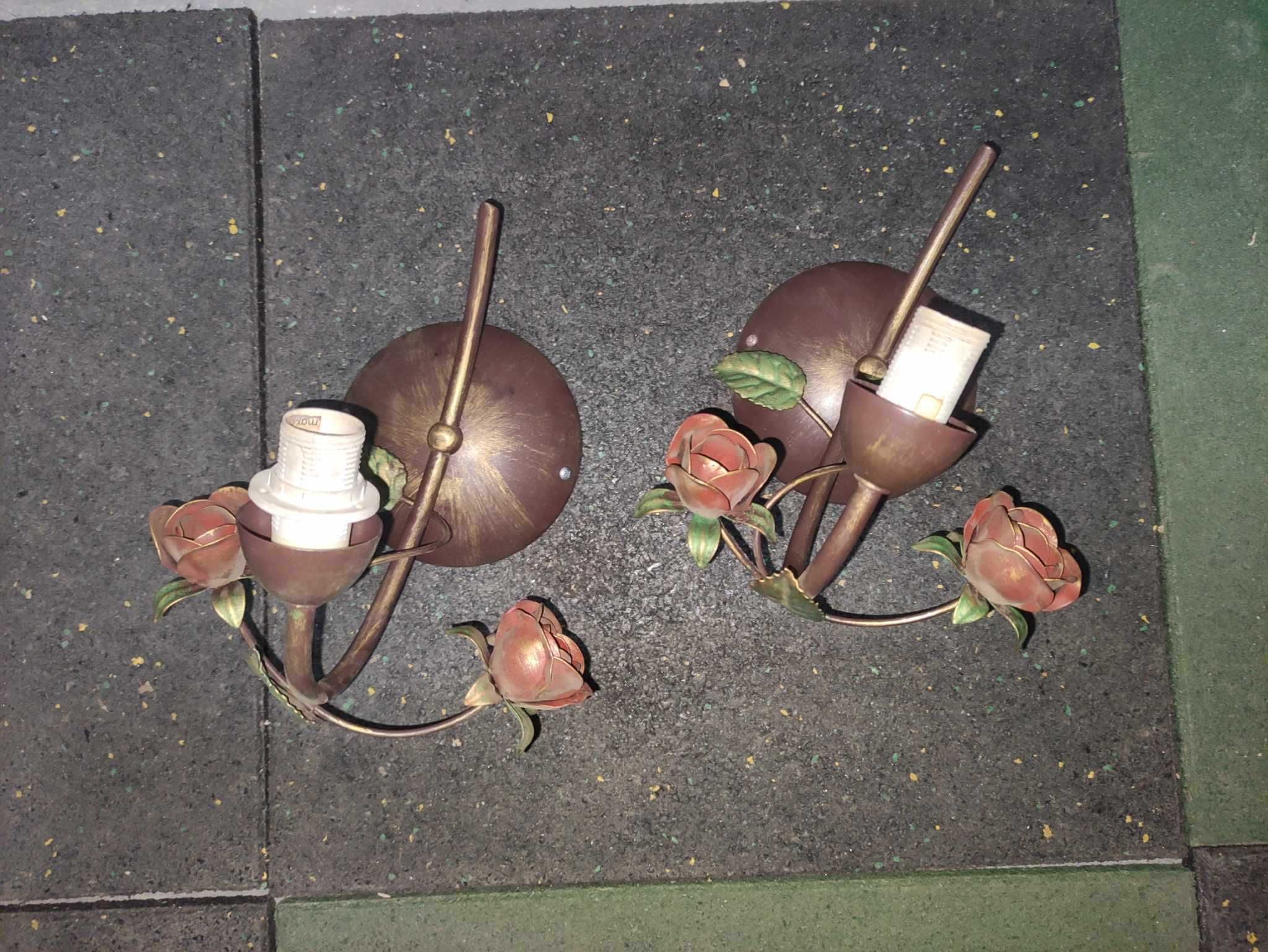 Lampy kinkiet kinkiety z różami