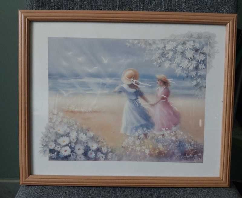 Obrazek w ramce - pastelowy