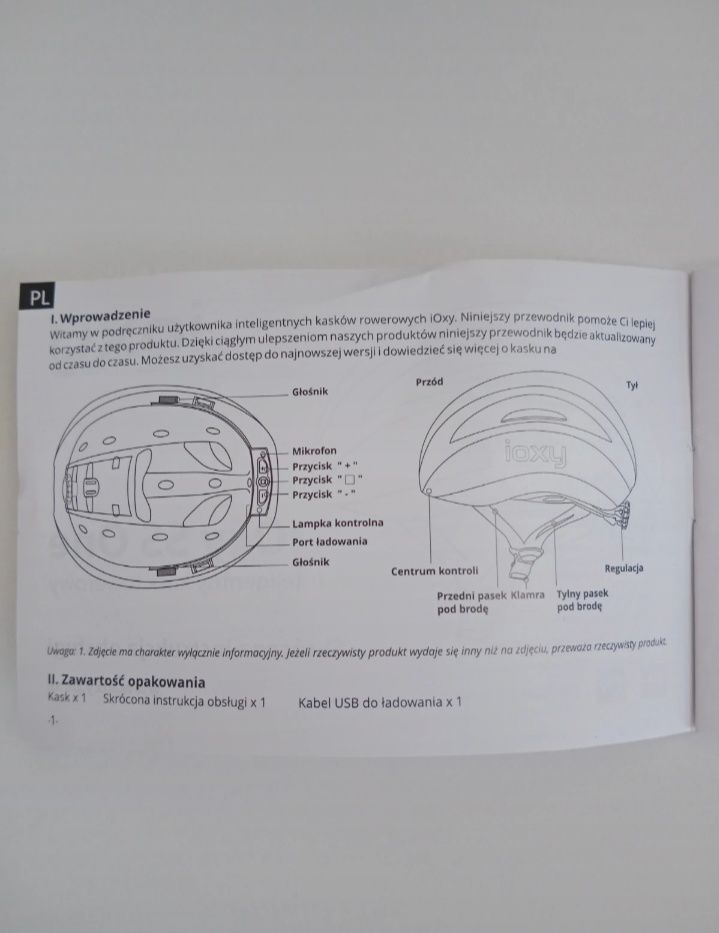 Kask rowerowy Bluetooth