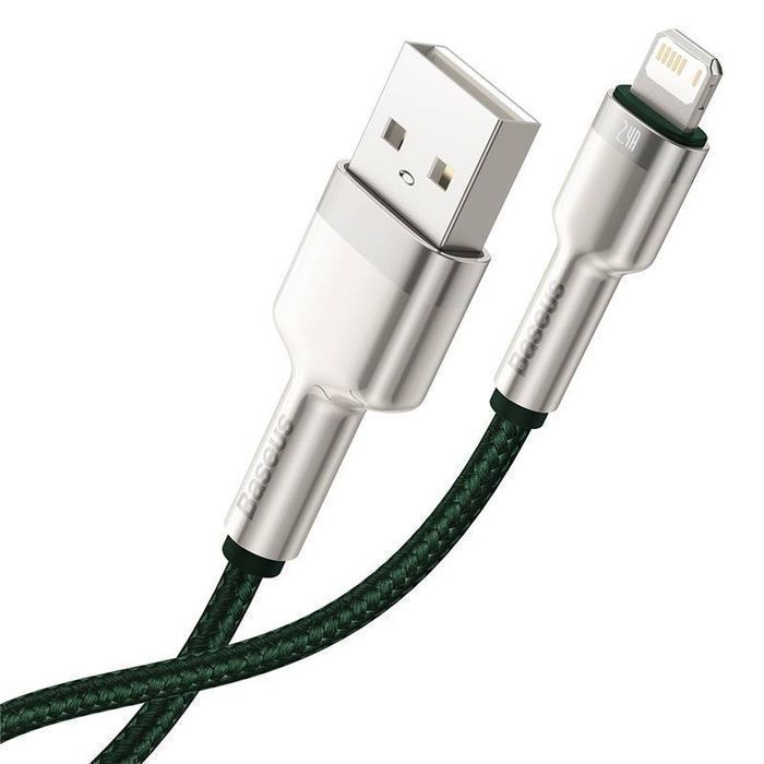 Kabel Usb Do Lightning Baseus Cafule, 2.4A, 1M (Zielony)