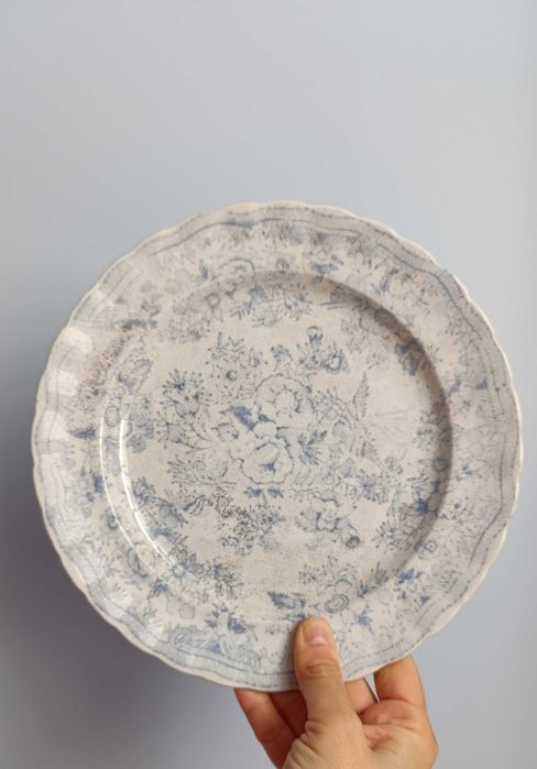 2 Pratos Antigos Azuis