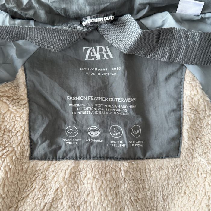 Куртка zara пухова зимова 86 см