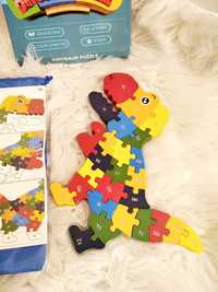 Puzzle drewniane Dinozaur