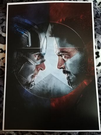 plakat avengers kapitan ameryka iron man civil war A3 duży