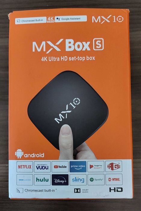 TV BOX MX10 Android 9.0 Quad 4K