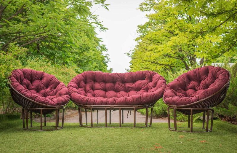 Плетёная Мебель "Фемели Альфа" для дачи. Комплект Садовой мебели