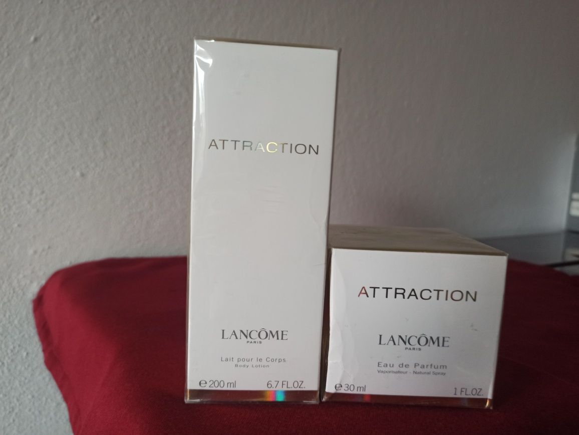 Unikat"Attraction Lancome" o wyrafinowanym zapachu woda toalet i lotio