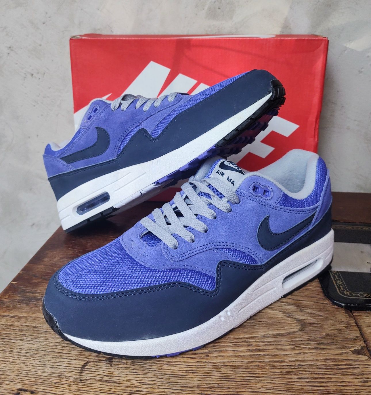 NIKE AIR MAX 1 - buty męskie (44 / 28cm) fioletowe / nowe Warszawa / 2