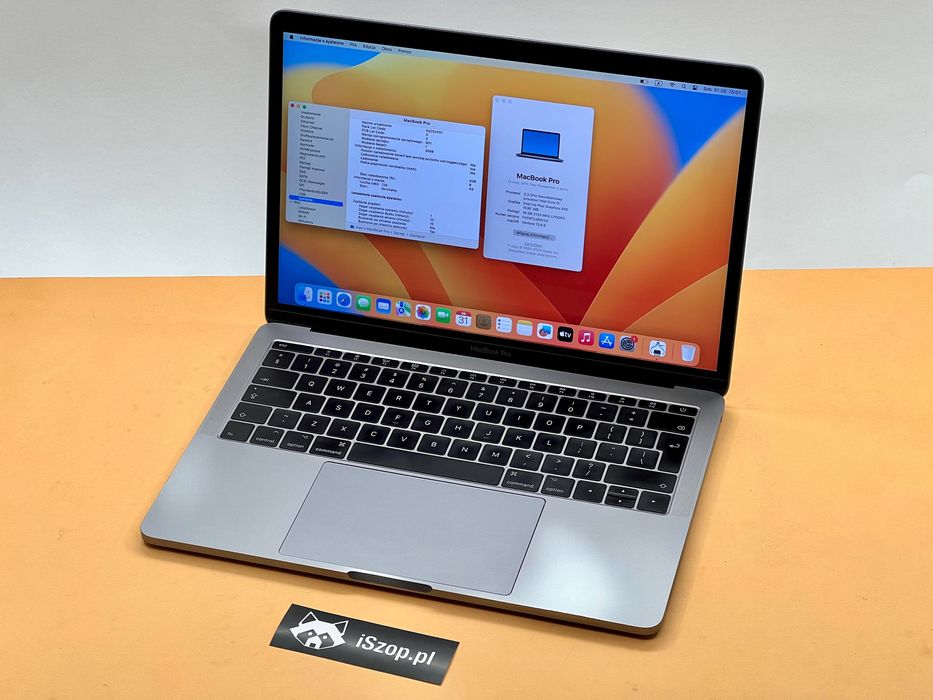 Macbook Pro 13 Space Gray 256GB SSD 16GB RAM A1708 FV23