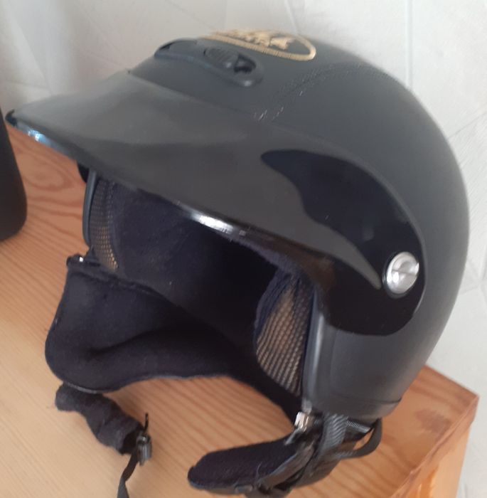 Kask bell helmets obszyty skóra