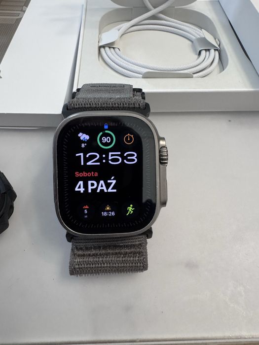 Apple watch ultra 2 cellular GWARANCJA akcesoria gratis bateria 99%