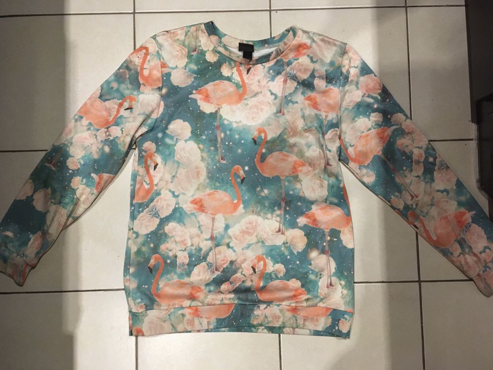 Bluza dziewczęca,damska,pastelowa,flamingi, rozm S