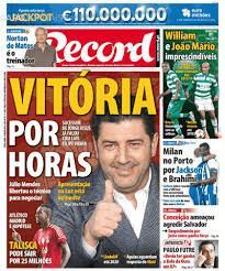 Jornal record.Vespera da final do Euro 2016.