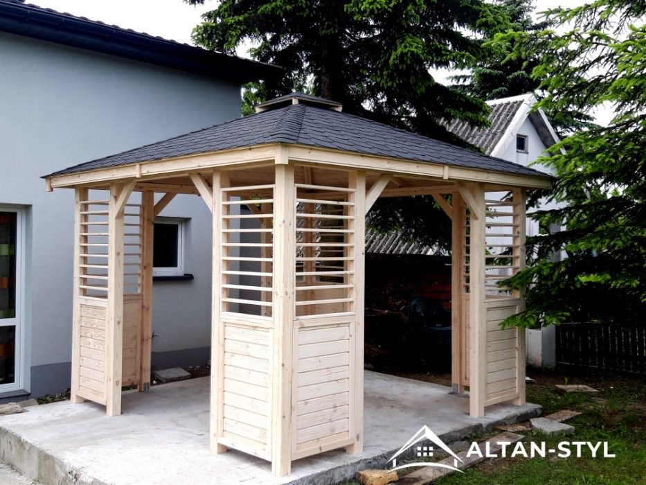 Altany,altanki, wiaty, altana ogrodowa KASIA 3x3m PRODUCENT