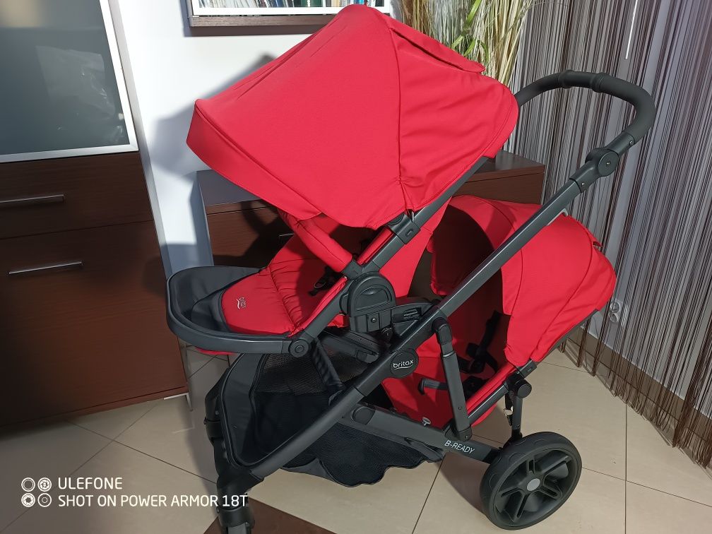 Wózek Britax Romer b-ready, rok po roku. Cały zestaw+baza do samochodu