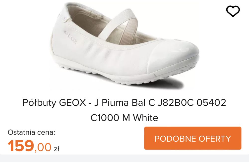 Buty baleriny Geox Respira oddychające r.30 Nowe