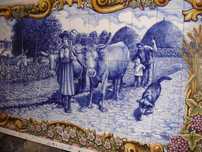 Painel em AZULEJO - pintura Manual
