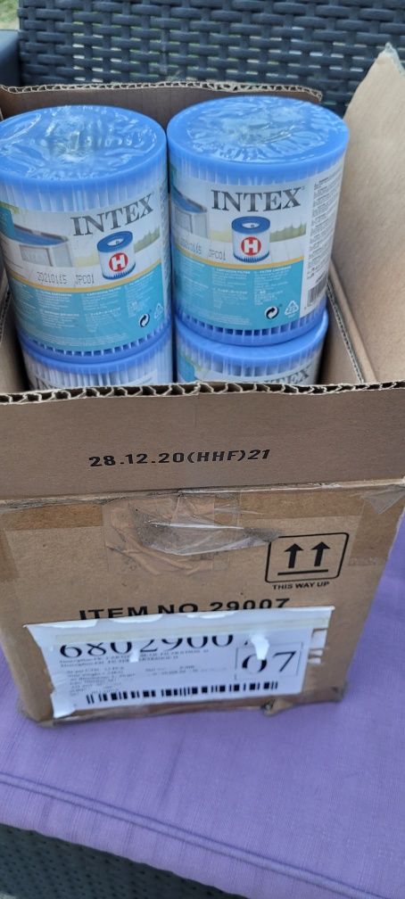 Intex typ H filtr do pompy basenowej zestaw 12szt Nowe