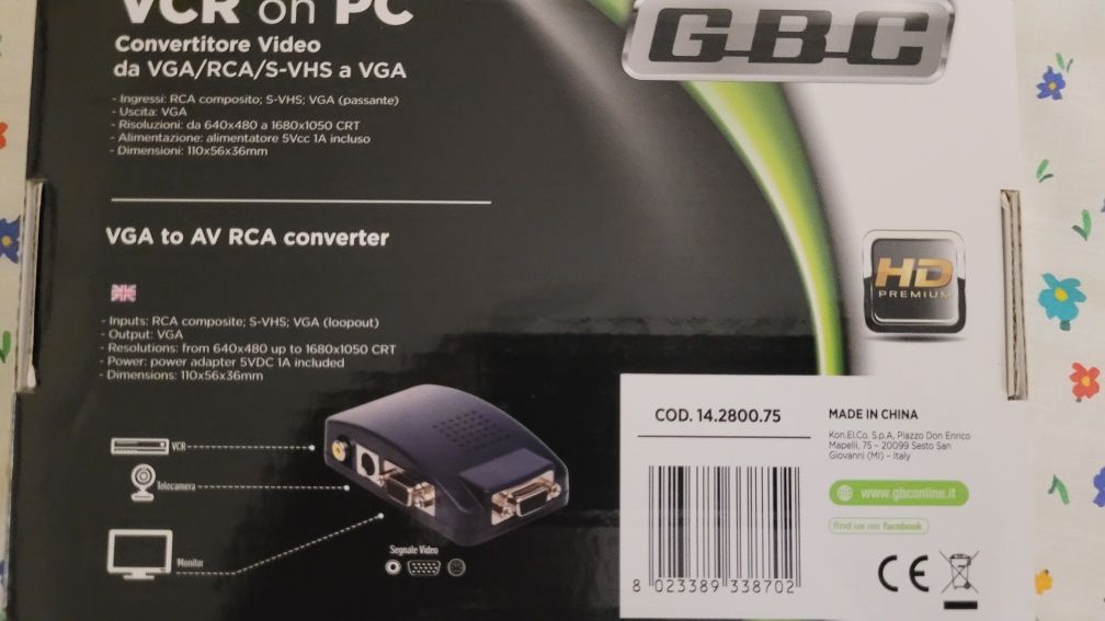 Conversor Video vga