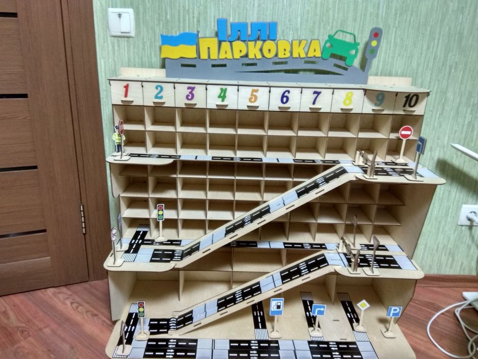 Паркинг гигант, Гараж для машинок, Парковка  для кинсмарт, 80 секцій