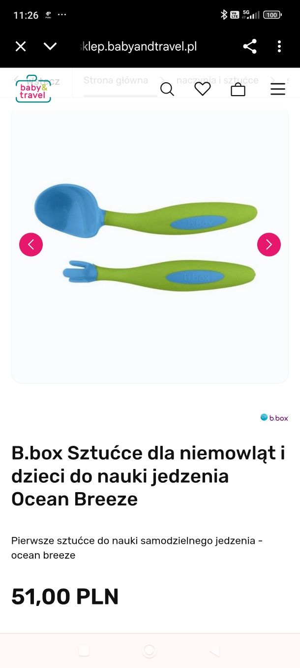 Sztućce b.box dla dzieci