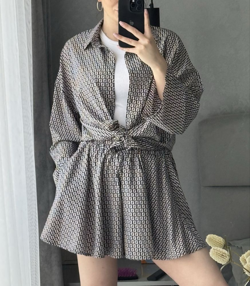 Костюм Fendi сорочка і шорти