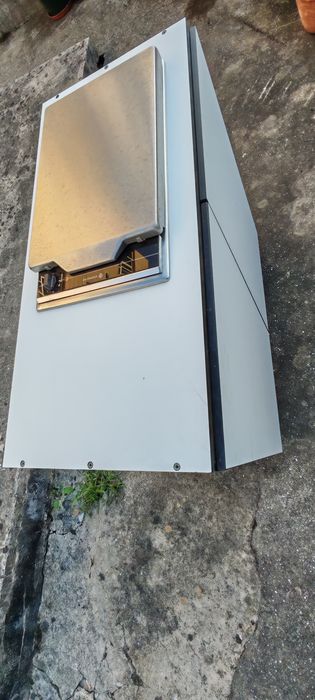 Grelhador De Dietrich acoplado em móvel com rodas ideal para jardim