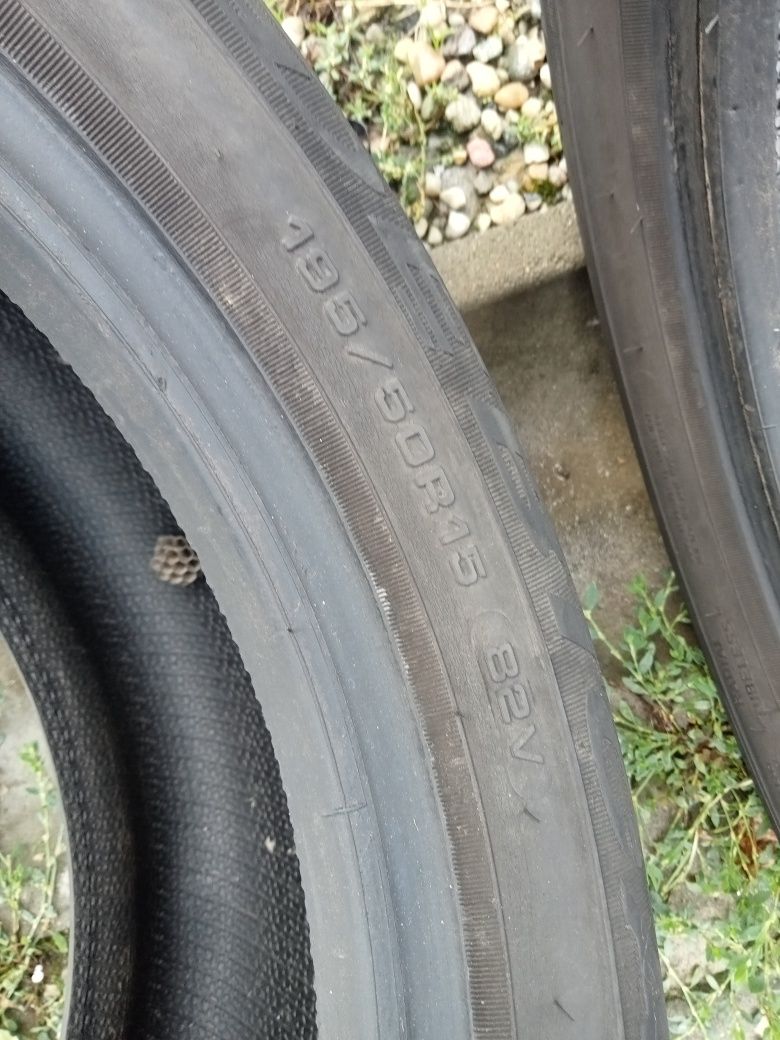 2x Opony Używane 195/50R15 Letnie Dębica