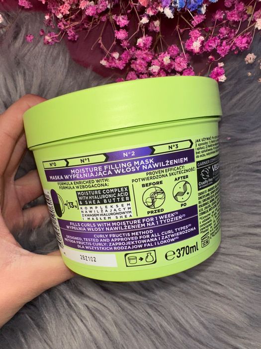 maska do włosów Garnier Fructis Curls keratin method do suchych 370 ml