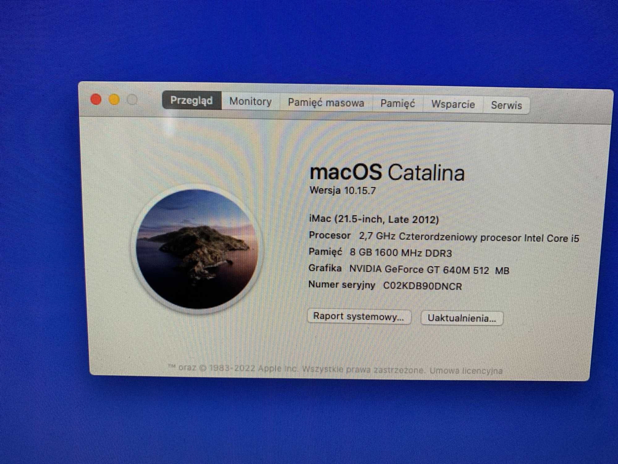 iMac 21,5'',late 2012