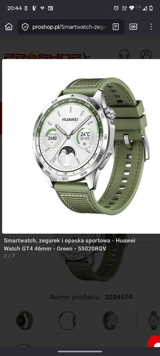 Smartwatch Huawei GT 4 green